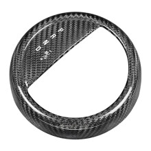 Real Carbon Fiber Gear Shift Bezel Decorative Cover for R50 2001-2006 Car Center Shifter Panel Trim Sticker
