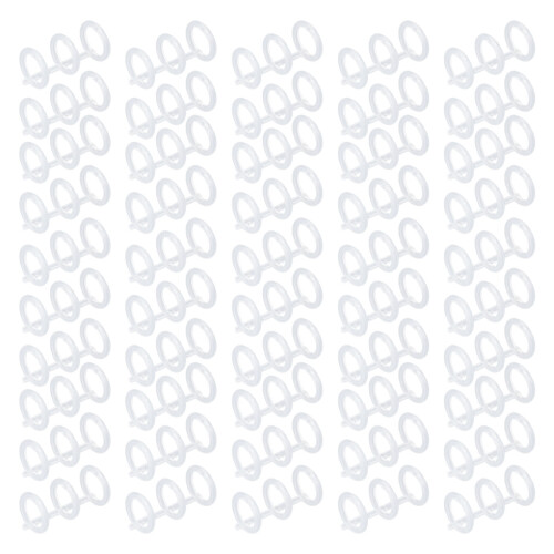 50PCS Transparent PP Comb Binding Spines 16mm, 120 Sheets 2