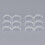 50PCS Transparent PP Comb Binding Spines 16mm, 120 Sheets 13