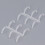 50PCS Transparent PP Comb Binding Spines 16mm, 120 Sheets 8
