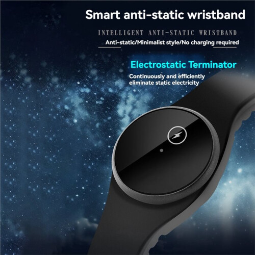 Anti Static Bracelets  AI MCU Wrist Strap  Static Buckle Winter Static Eliminator Wristband Black 2