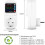Multifunction over Voltage Current Protector Socket Adjustable Timed  Temperature Control Frequency Protector EU Plug 8