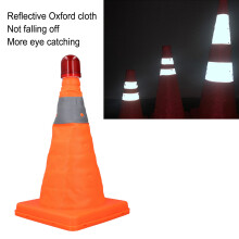 2-Pack 30cm Orange Cones Foldable Reflective
