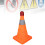 30cm Foldable Traffic Cones with Reflective Strips & Lights – Orange 6