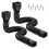 Flexible Gutter Downspout Extension 21-58in Drain Pipe Black 4