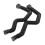 Flexible Gutter Downspout Extension 21-58in Drain Pipe Black 9