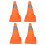 4PCS Foldable Orange Traffic Safety Cones 30CM Reflective Collars 3