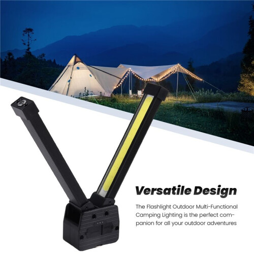 Flashlight Outdoor Multi-Functional Camping Lighting Rechargeable Portable Work Light Tent Light Folding Work Light 2