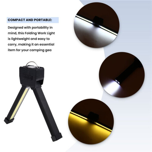 Flashlight Outdoor Multi-Functional Camping Lighting Rechargeable Portable Work Light Tent Light Folding Work Light 2