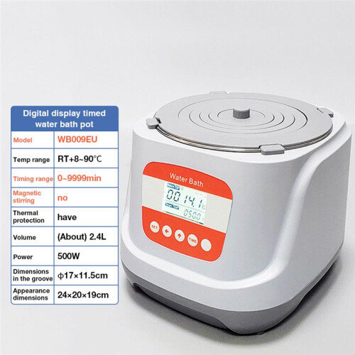 Digital Constant Temperature Water Bath with Timer to Prevent Burn-Dry Function for Warm Milk, Distilled Water EU Plug 1