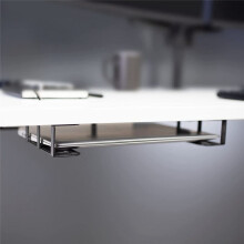 Laptop Rack Under Desk Holder Shelf Storage Bracket Multifunctional Tray Organizer with Screw Metal Pallet Support