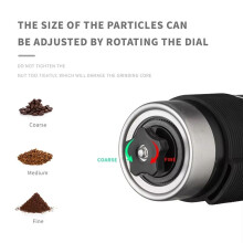 Adjustable Manual Coffee Grinder - Portable Stainless Steel Hand Grinder with Internal Settings, Ideal for Home Gift B