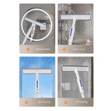 Raclette pour le Nettoyage des Vitres avec Spray, Kit de Nettoyage des Vitres en Spray, Balais de Nettoyage des Vitres, Outils de Nettoyage Ménager