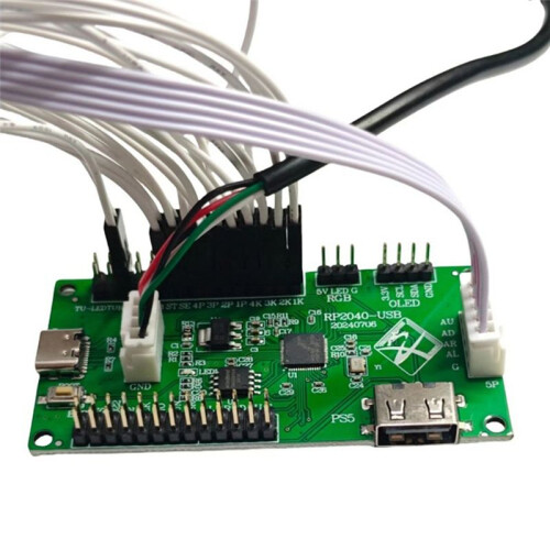 Per Raspberry Pi RP2040  Development Board Joystick Hitbox Controller per Xboxone per PS5 Arcade Diy Control Module 1