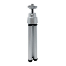 Mini treppiede argentato 14,5x2,5x2,5 cm 29 g filetto 1/4"