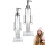 Nutcracker Soap Dispenser, Christmas Nutcracker Soap Liquid Bottle, Clear Acrylic Refillable Lotion Pump Decorative 2pcs 2