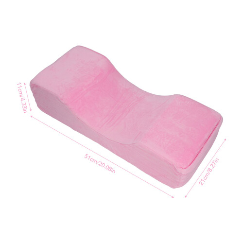 Pink Eyelash Extension Pillow U Shape Memory Foam Neck Support for Salon 1