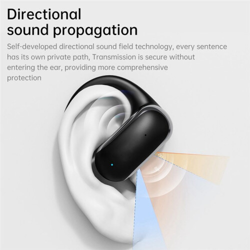 -Vertaalheadset, Oorgemonteerde Open Vertaalheadset, 144 Talen, Vertaalheadset, Zwart 1