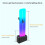 ARGB Synchronized  Card Bracket Vertical Transparent Illuminated ARGB Decorative Bracket Support 5V3Pin Fan 9