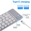 Foldable   Keyboard. Portable Ultra-Thin Multi-Device Wireless Keyboard. 66-Key Rechargeable Keyboard 6