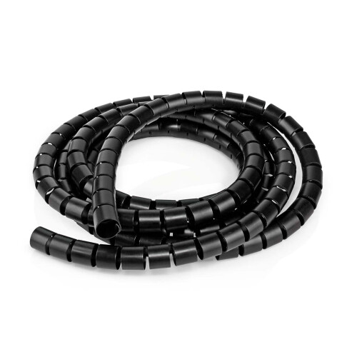 Cable Management | Spiral sleeve | 1 pc. | Maximum cable thickness: 16 mm | PE | Black 1