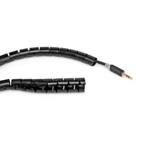 Cable Management | Spiral sleeve | 1 pc. | Maximum cable thickness: 16 mm | PE | Black 2