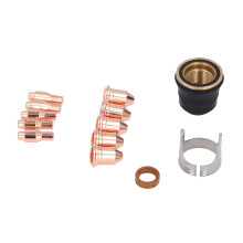 Anneau à courants de Foucault pour découpe plasma, kit d'accessoires pour torche IPT45 avec buses et électrodes à anneau tourbillonnaire,