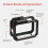 Magnetic Camera Cage Quick Release with Cold Shoe Mount Protective Frame Aluminium for  13/12/11 Action Camera 7