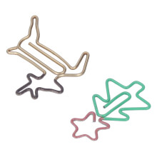100pcs Metallic Christmas Tree & Deer Shape Paper Clips, Rustproof, Small Office School Supplies