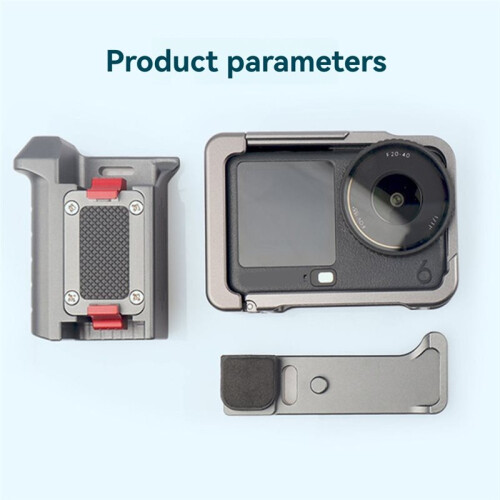 For Action 6 Vlog Grip Mount - Metal Quick Release Rabbit Cage for Enhanced Videography 1