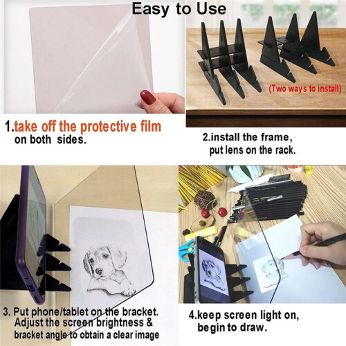 Projection Copy Drawing Board, Art Projector for Tracing, Tracing Projector for Drawing 1Pcs 1