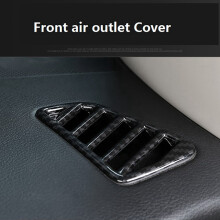 for Navara NP300 2016-2019 Car Carbon Air Conditioning Outlet Vent Frame Cover & Gear Shift Knob Cover Trim