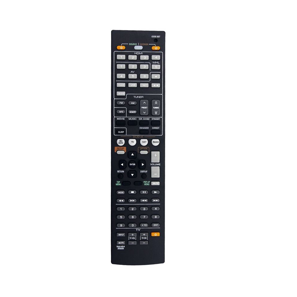 Rav494 Zf30350 Replacement Remote Control For Av Receiver Rx-V475 Rx-V475bl Htr-4066 Rxv475 Htr4066 Rxv475bl 4713607101945
