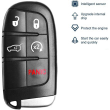 Schlüsselanhänger, Fernbedienung für Schlüssellosen Zugang für Grand Cherokee 2014-2022, M3N-40821302 68143505, 433 MHz, 2 Stück