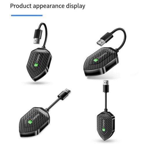 2 in 1 Wireless Adapter Wireless Carplay Android Adapter Android Auto Car Adapter Convert Wired to Carplay Wireless Box 2