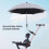 360 Adjustable Stroller Parasol 75cm Grey 19