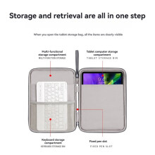 Tablet Opbergtas voor 12,9 Inch Tablet voor  Air 11/13 Pro 11/13 Draagtas Beschermende Reistas A