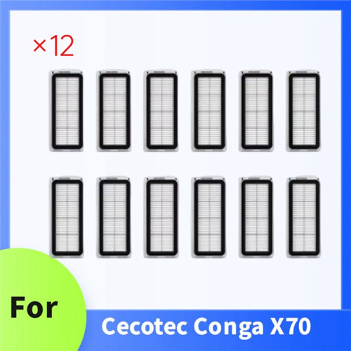 12 PCS Filter for Cecotec Conga X70 Vacuum Cleaner Filter Replacement Parts 1