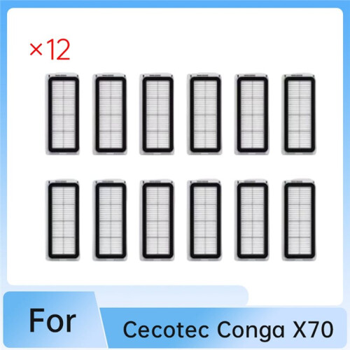 12 PCS Filter for Cecotec Conga X70 Vacuum Cleaner Filter Replacement Parts 2