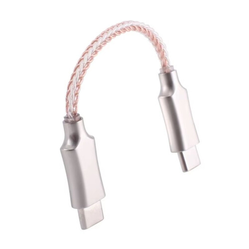 Portable Decoding Amp Cable Type-C to Type-C OTG Cable USB C Recording Cable for Hifi Headphone OTG Adapter 2
