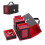 Card Deck Box with Handle Magnetic Card Storage Box Top Side-Loading Deck Case Game Cards Box Red+Black 2