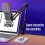 USB Gaming Microphone Kit, RGB Lighting, 14.5x4.9cm, White 12