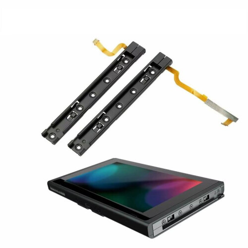 1PC Replacement Right and Left Slide Rail with Flex Cable for   Console  NS Accessories 2