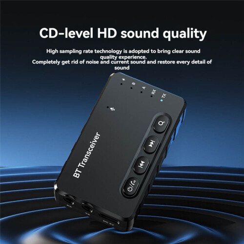 Wireless Audio Adapter  5.2 Transmitter Receiver Lossless  Adapter Connected to Car Audio Adapter 2