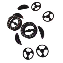 RC Chassis Droop Gauge Measureing Circle Droop Gauge Adjustable Adjuster Measuring Ruler for 1/10 RC Car Black &