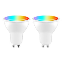 Tuya GU10 LED Bulb Dimmable 5W AC200-240V WIFI+ Life App Control Work with Alexa Home 2PCS
