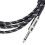 Cable de guitarra de 6.5 mm 3 m ángulo recto recto negro 8