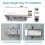 Electronic Door Lock,  Wireless Anti-Theft Home Security Door Lock Access Control System with 4 Remote Controls 3