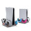 For PSVR2 Storage Stand with Controller Holders, Headset Hanger, and Type-C Charging Cable- for PSVR2/PS5 Accessories 10