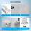 Wall Mount Storage Bracket Space-Saving Stand with Gamepad and Headphone Holder for   5 Slim White 2